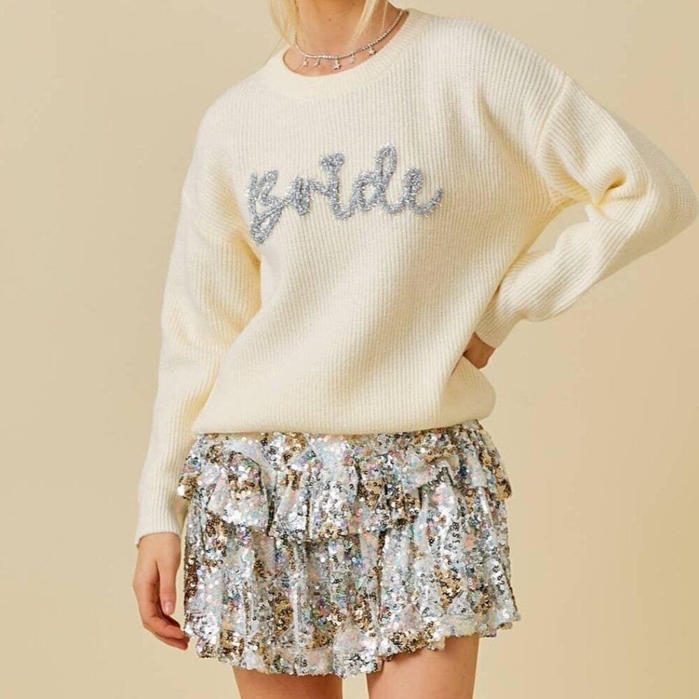 Bride glitter Letter Sweater - Picture 4 of 8